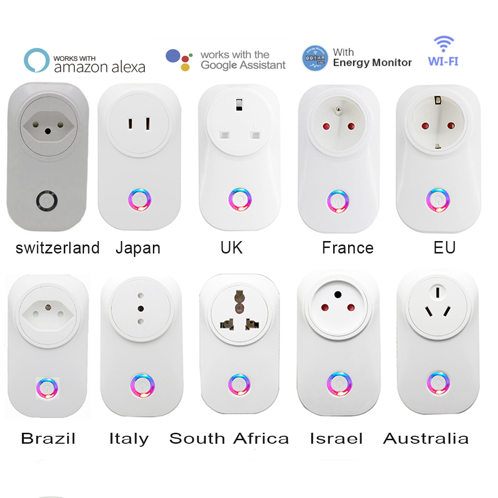 Smart Plug Energy Monitoring Wifi - Smart life WIFI Smart Socket Plug