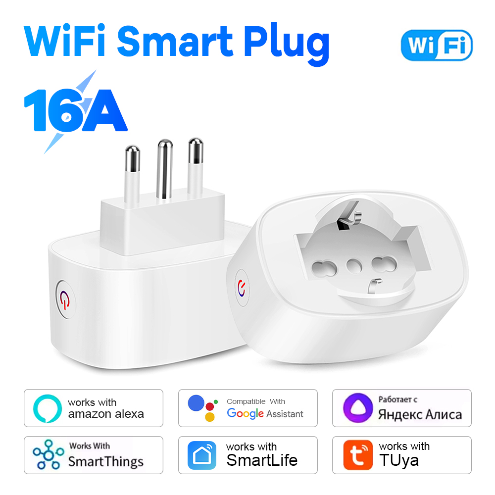 Smart Socket With Timer Countdown - Smart WiFi Socket BSD60 Italian Chilean
