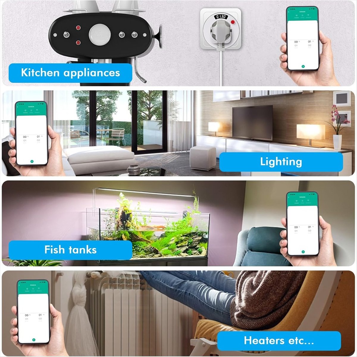 Smart Plug Surge Protector - A10R WiFi Smart Plug 16A Socket