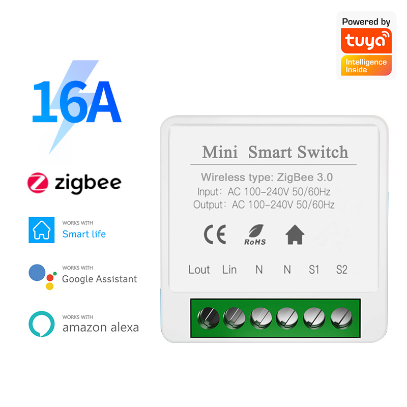 Smart Plug Mini Alexa Google - IHSENO Tuya Zigbee 3.0 DIY Mini