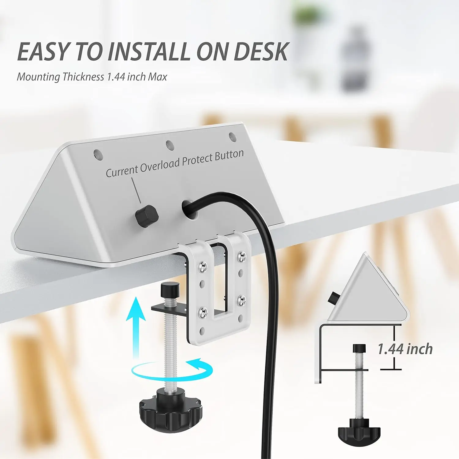 Desk Power Bar with PD 20W USB - Smart Power Strip 4 Outlet Usb review and price