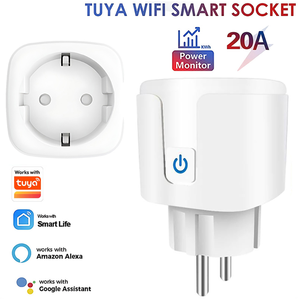 Works with Tuya Smart Life App - Smart Plug Energy Monitoring Wifi review and price