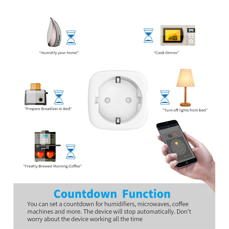 Works with Tuya Smart Life App - Smart Plug Energy Monitoring Wifi review and price
