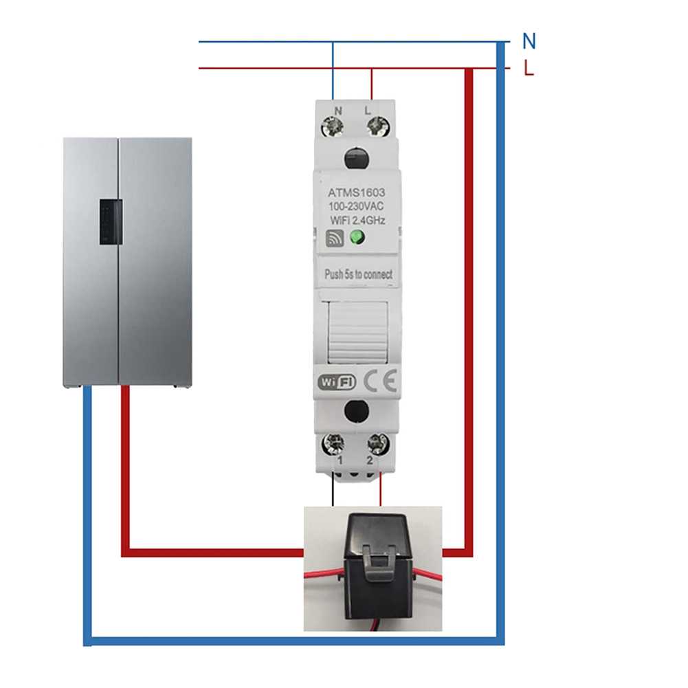A72Z 1 PCS ATMS1603 Tuya Singl - Energy Meter Din Rail Wifi review and price
