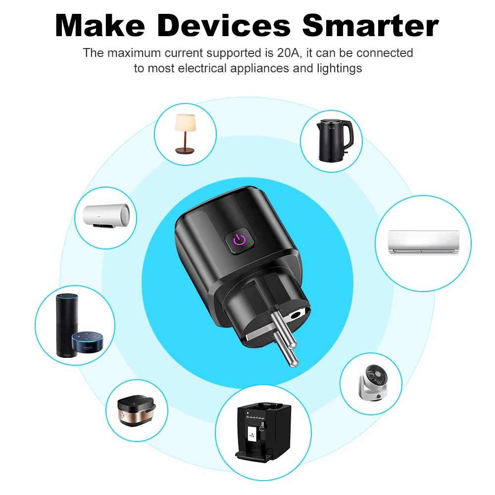 Smart Plug Smart Socket EU 20A - Smart Plug Energy Monitoring Wifi review and price