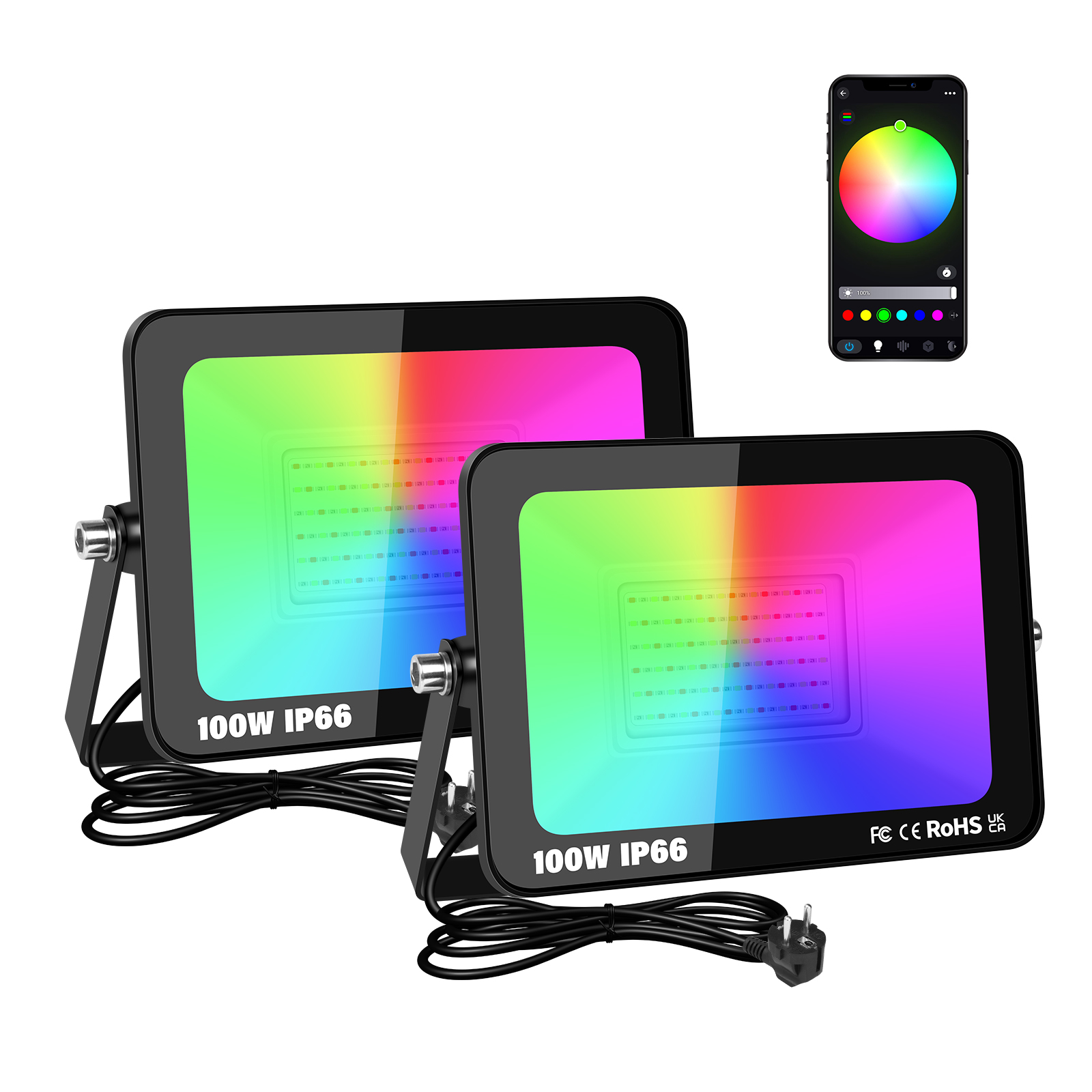 SKYWORLD APP RGB Smart Floodli - Smart Plug Outdoor Waterproof review and price