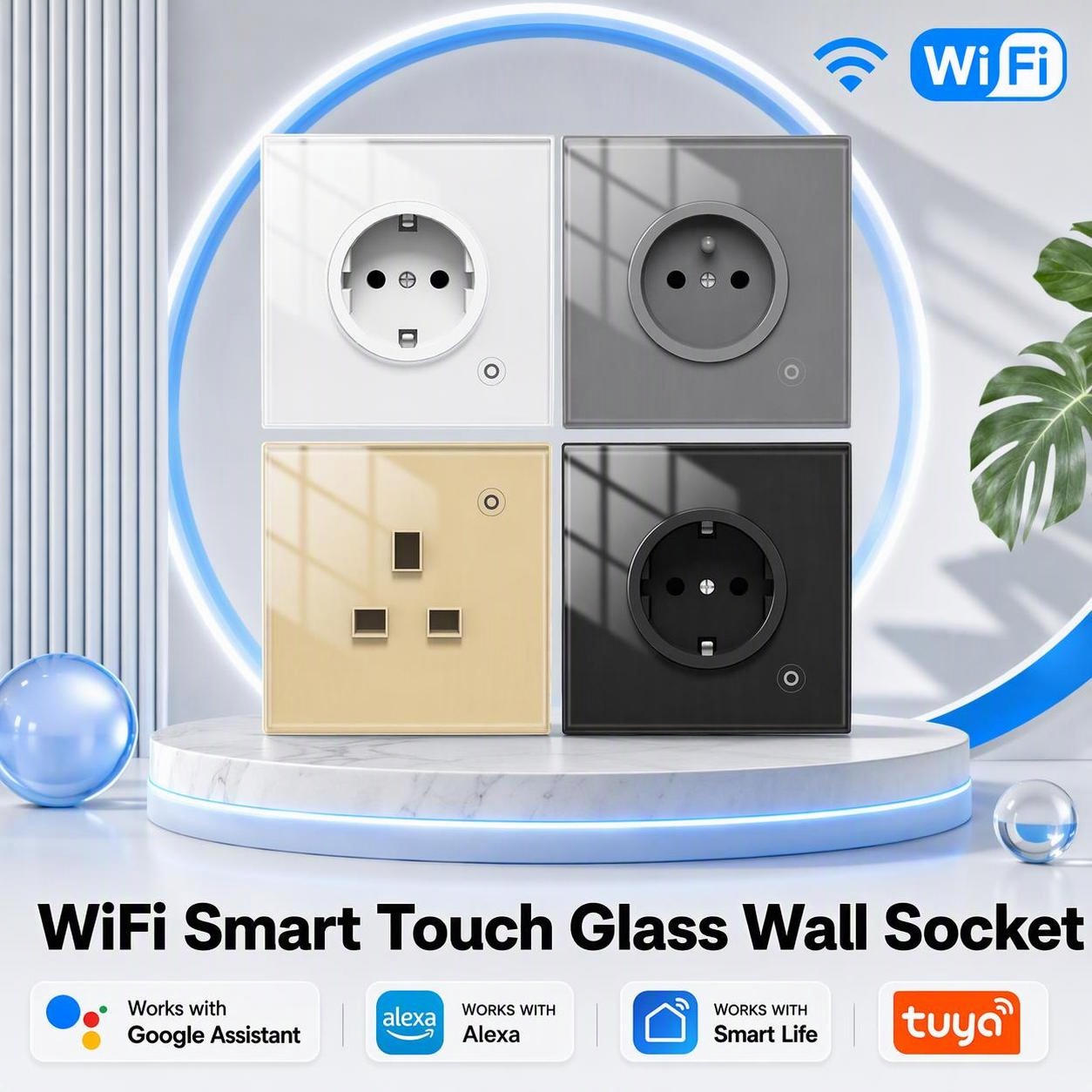 Tuya WiFi Smart Wall Socket 16 - Smart Socket 16A Tuya App review and price