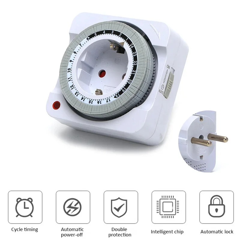 Mechanical 24 Hours Timer Swit - Smart Socket With Timer Countdown review and price