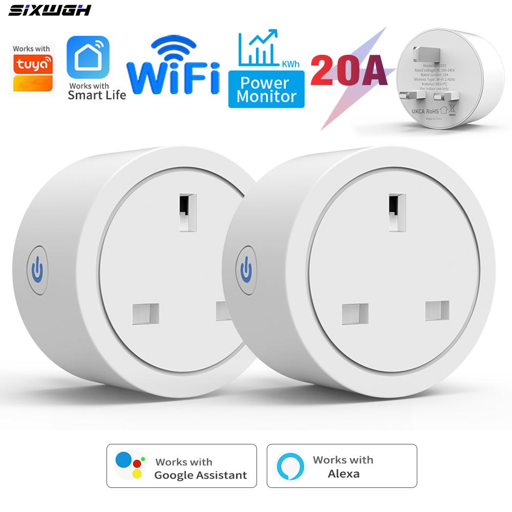 20A Tuya WiFi Smart UK Plug So - Smart Socket With Timer Countdown review and price