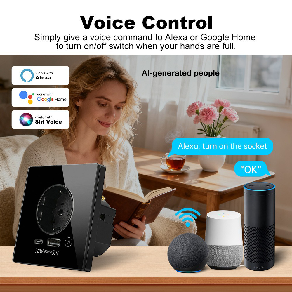 Tuya APP WiFi Smart Wall Socke - Smart Socket 16A Tuya App review and price