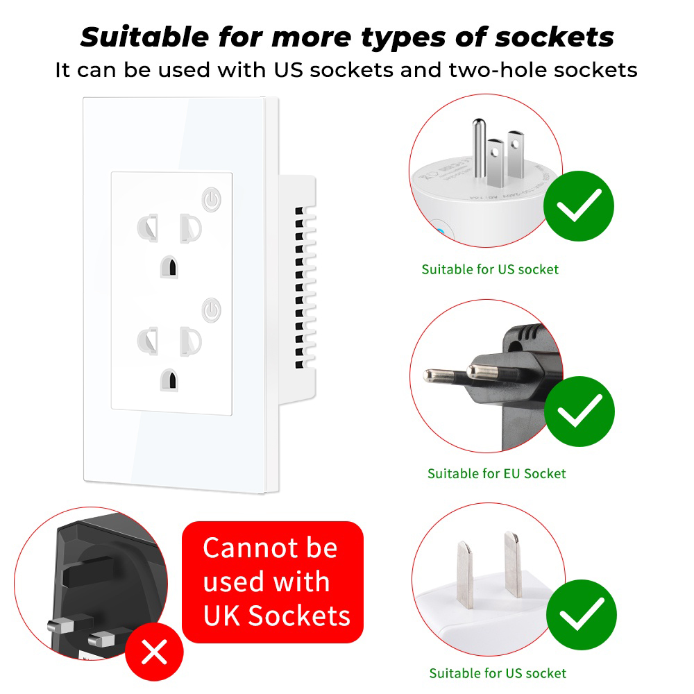 16A Tuya WiFi Bluetooth US EU  - Smart Plug Energy Monitoring Wifi review and price