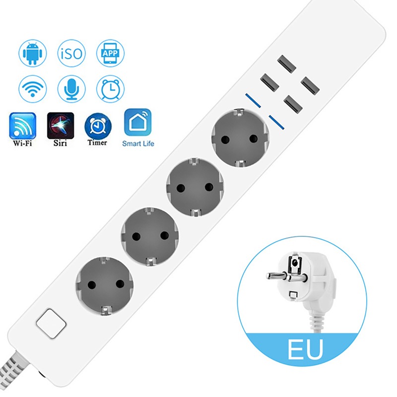 WIFI Smart Power Strip with 4  - Smart Power Strip 4 Outlet Usb review and price