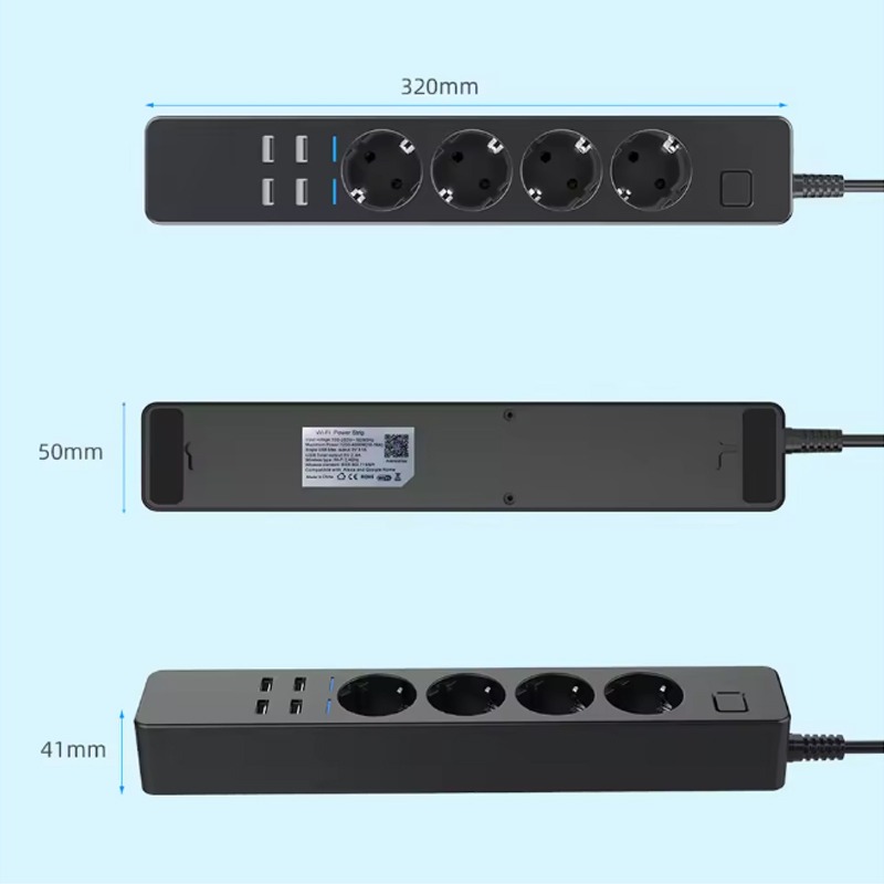 WIFI Smart Power Strip with 4  - Smart Power Strip 4 Outlet Usb review and price