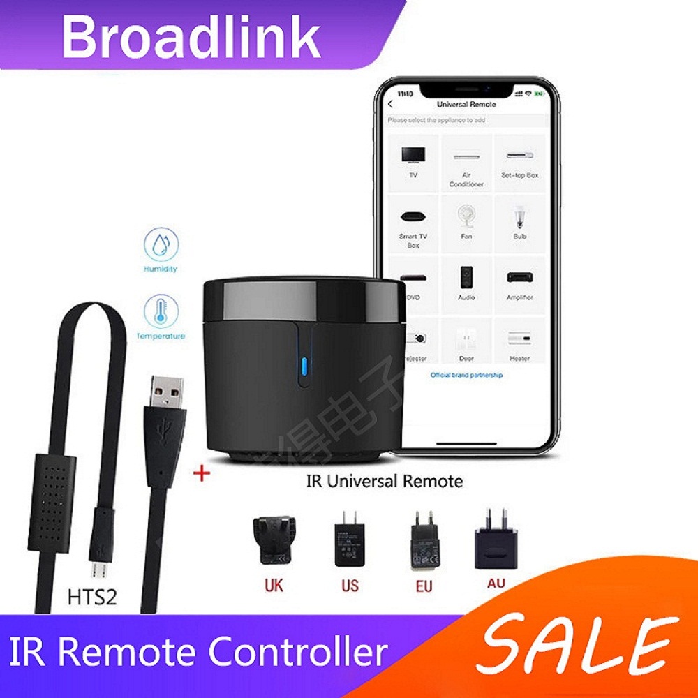 Broadlink RM4mini+HTS2 EU/UK/U - Smart Plug Mini Alexa Google review and price