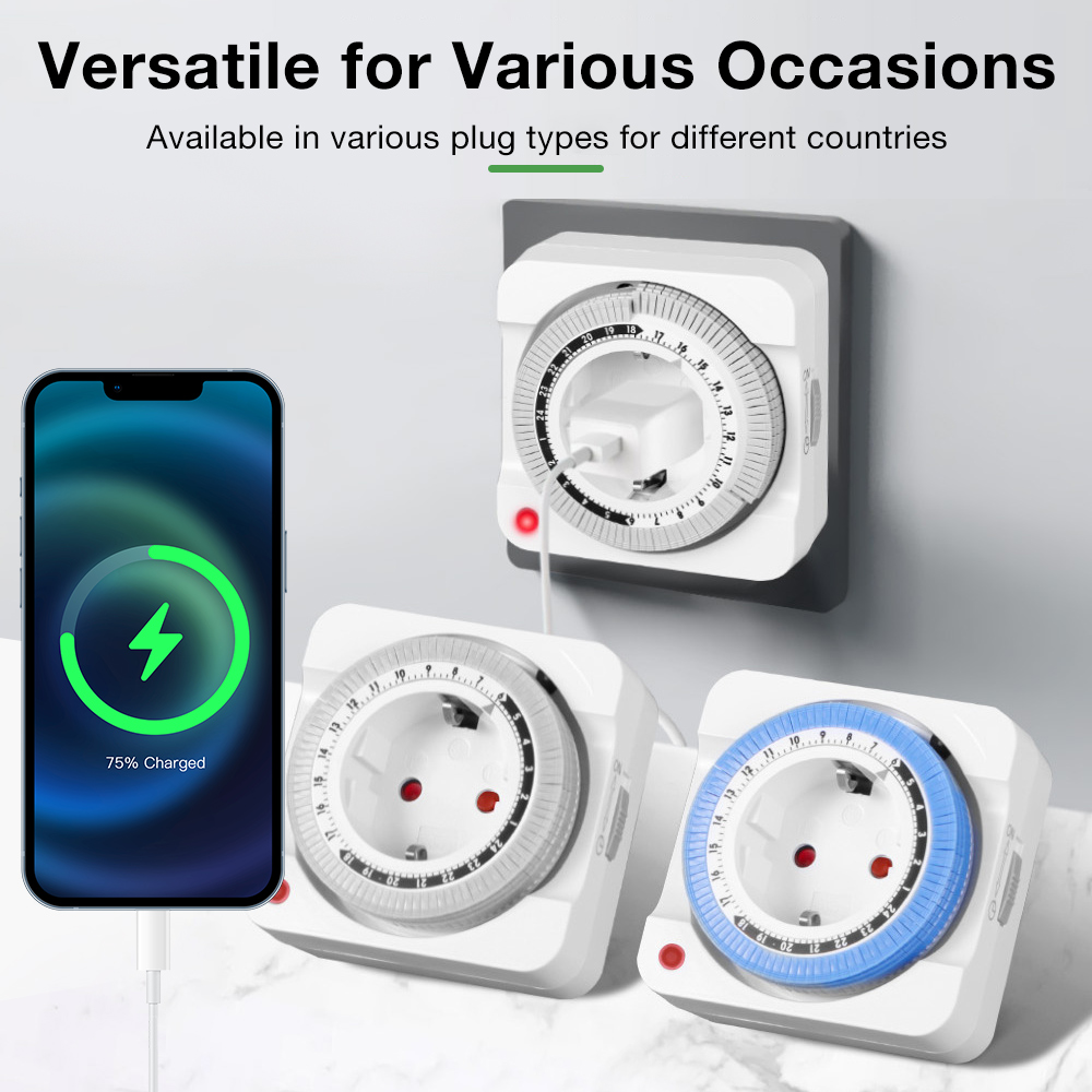 EU Plug Mechanical Timer Socke - Smart Socket With Timer Countdown review and price