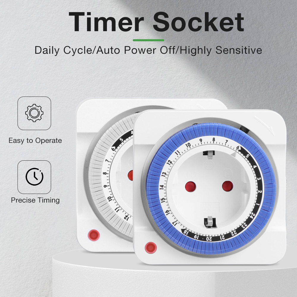 EU Plug Mechanical Timer Socke - Smart Socket With Timer Countdown review and price
