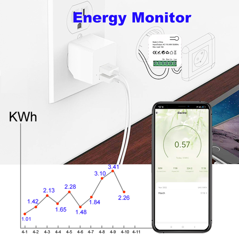 Smart Life ZigBee Switch Elect - Smart Plug Zigbee 16A review and price