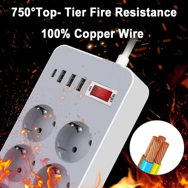 10 In 1 EU Plug Switch Power S - Smart Power Strip 4 Outlet Usb review and price