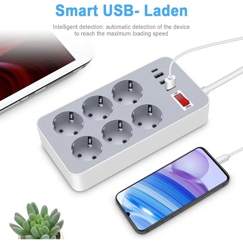 10 In 1 EU Plug Switch Power S - Smart Power Strip 4 Outlet Usb review and price