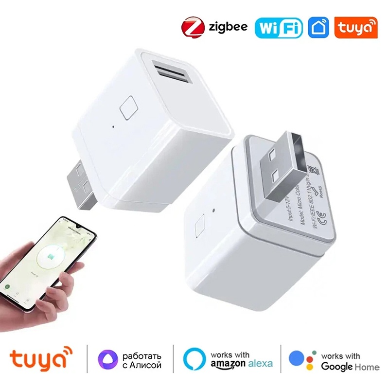 Tuya WiFi Micro USB Adaptor 5V - Smart Plug Mini Alexa Google review and price