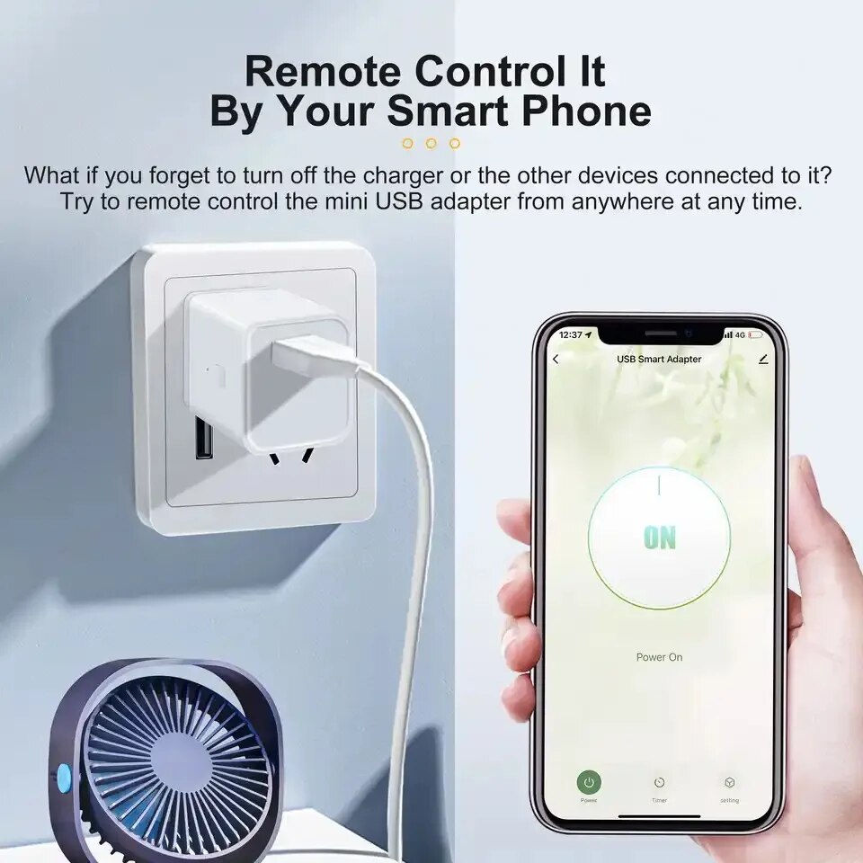 Tuya WiFi Micro USB Adaptor 5V - Smart Plug Mini Alexa Google review and price