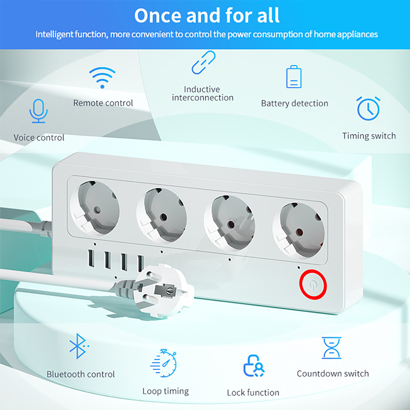 WiFi ZigBee Smart Power Strip  - Smart Power Strip 4 Outlet Usb review and price