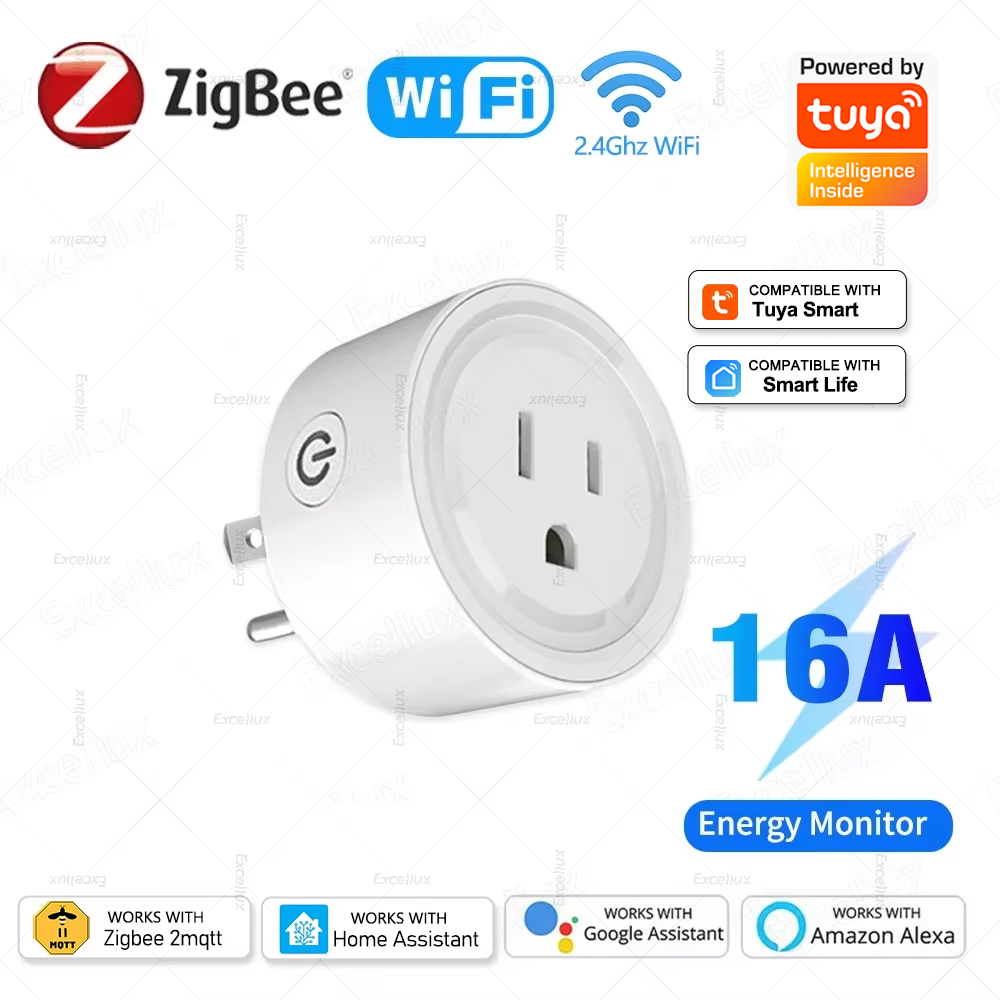 Tuya WiFi Or Zigbee Smart Sock - Smart Plug Zigbee 16A review and price