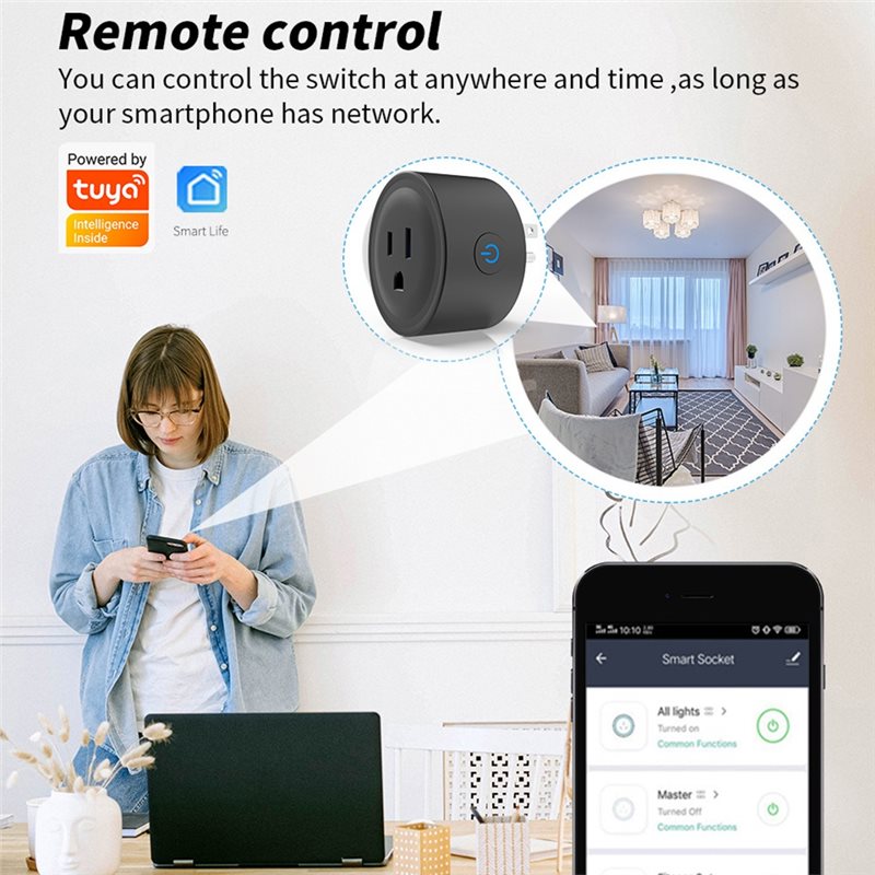 WCS-TUYA Smart Plug WIFI Socke - Smart Plug Energy Monitoring Wifi review and price