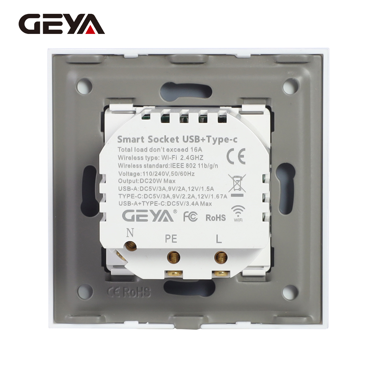 GEYA Wifi EU Socket With 20W T - Smart Socket 16A Tuya App review and price