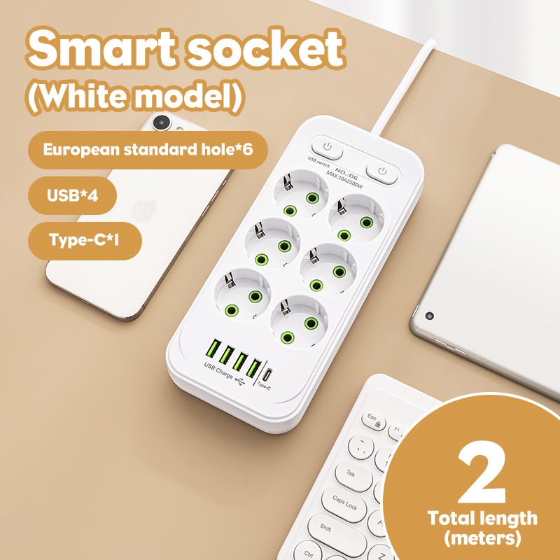 EU Plug AC Outlet Multitap Pow - Smart Plug Surge Protector review and price