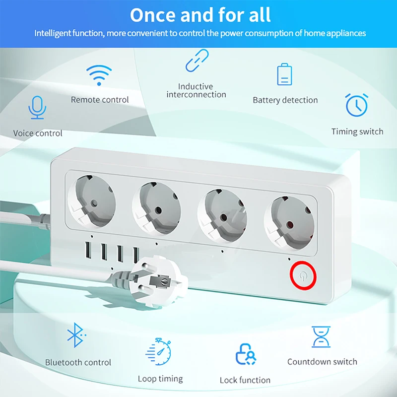 WiFi ZigBee Smart Power Strip  - Smart Power Strip 4 Outlet Usb review and price
