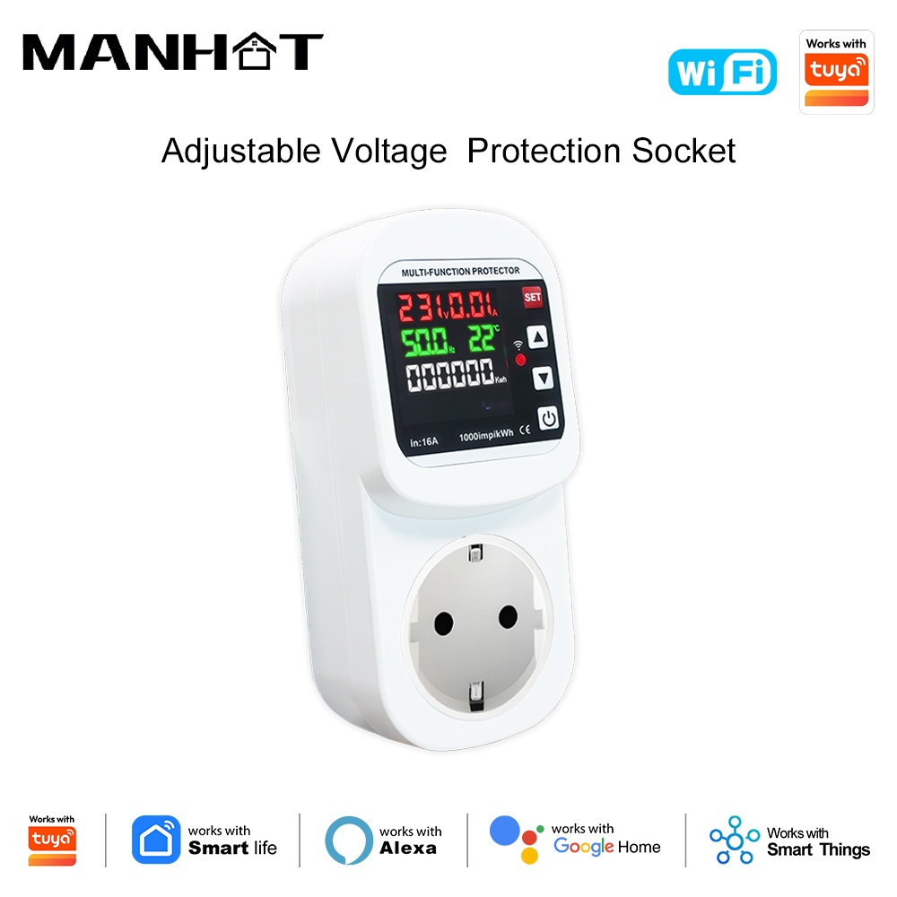 EU WiFi Smart Socket 16A Adjus - Smart Socket 16A Tuya App review and price