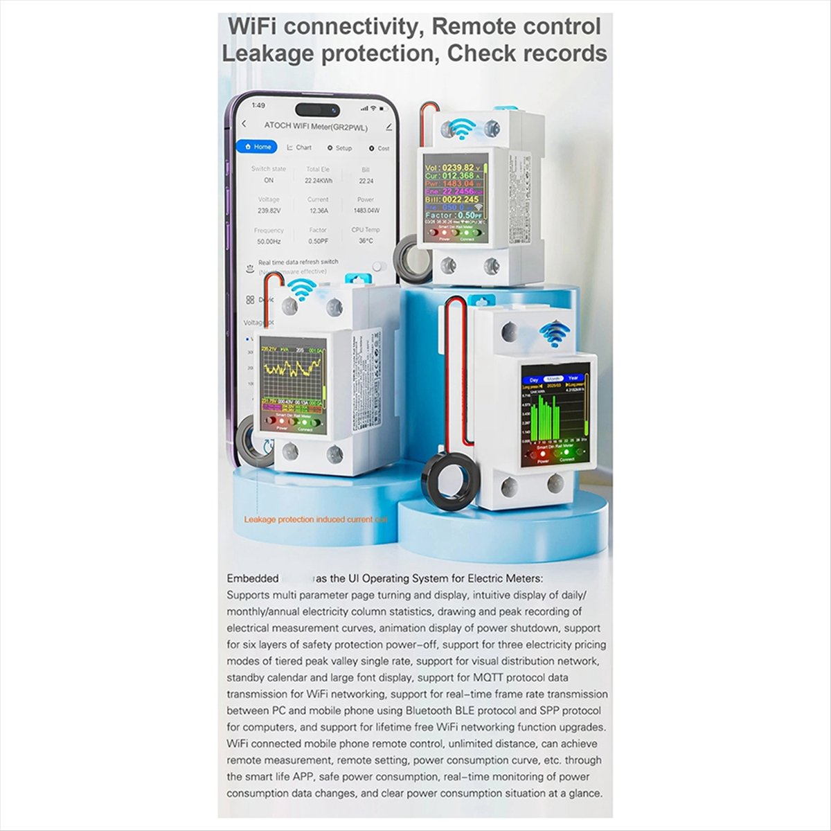 Dynamic Tuya WiFi Smart Din Ra - Energy Meter Din Rail Wifi review and price