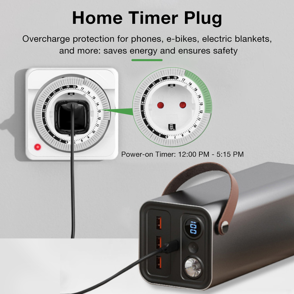 24H Mechanical Timer Switch wi - Smart Socket With Timer Countdown review and price
